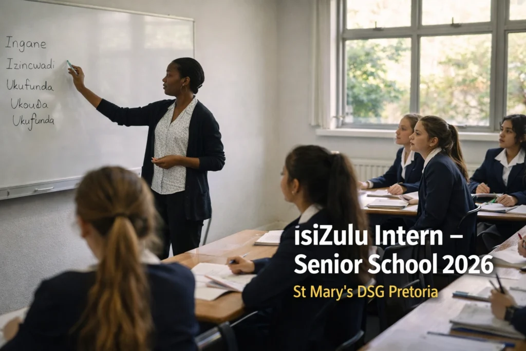 isiZulu Intern – Senior School 2026