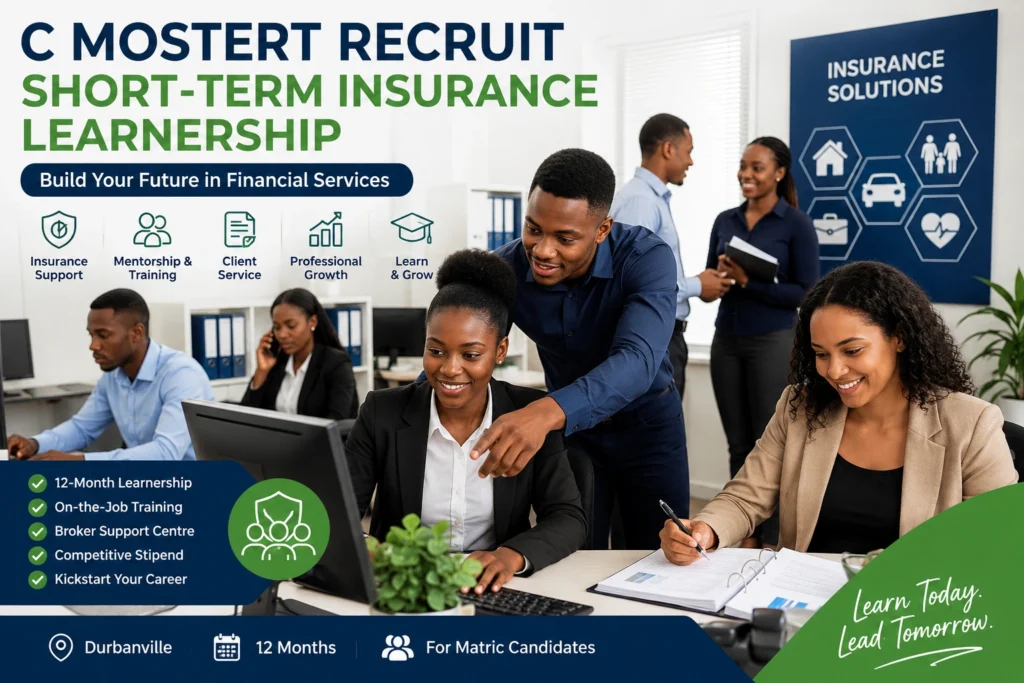 C Mostert Recruit Short-Term Insurance Learnership