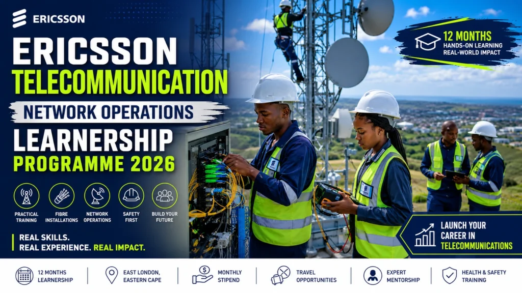 Ericsson Telecommunication Network Operations Learnership 2026