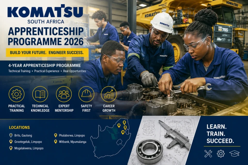 Komatsu South Africa Apprenticeship Programme 2026