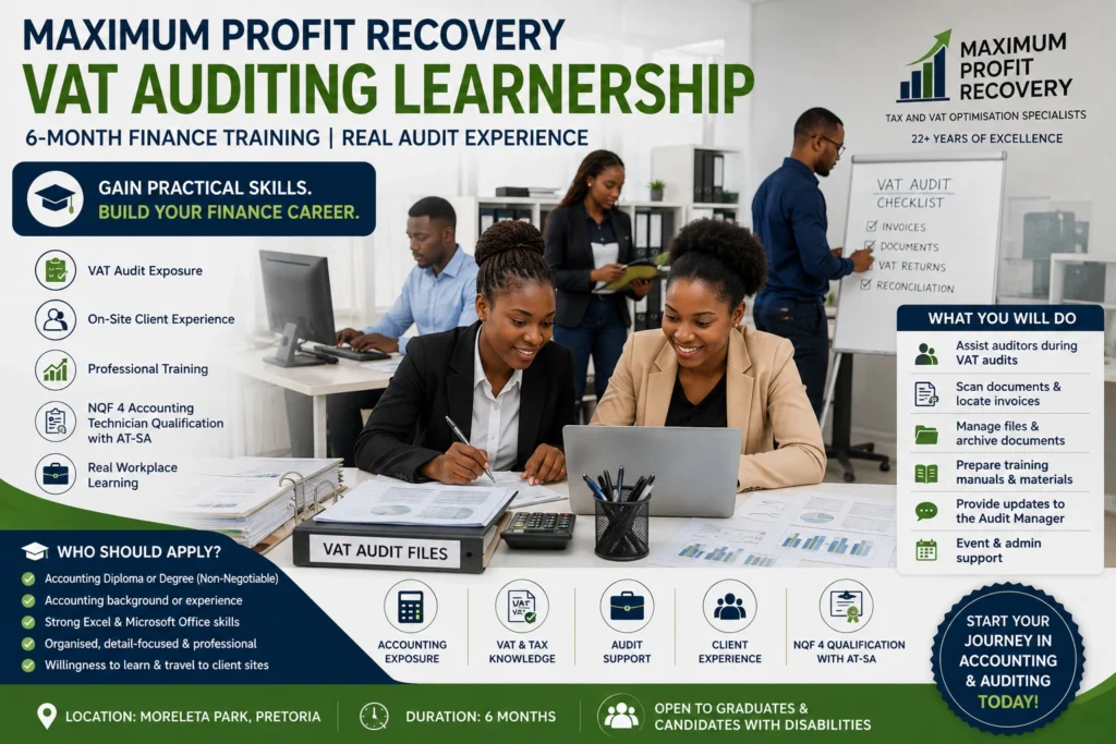 Maximum Profit Recovery VAT Auditing Learnership