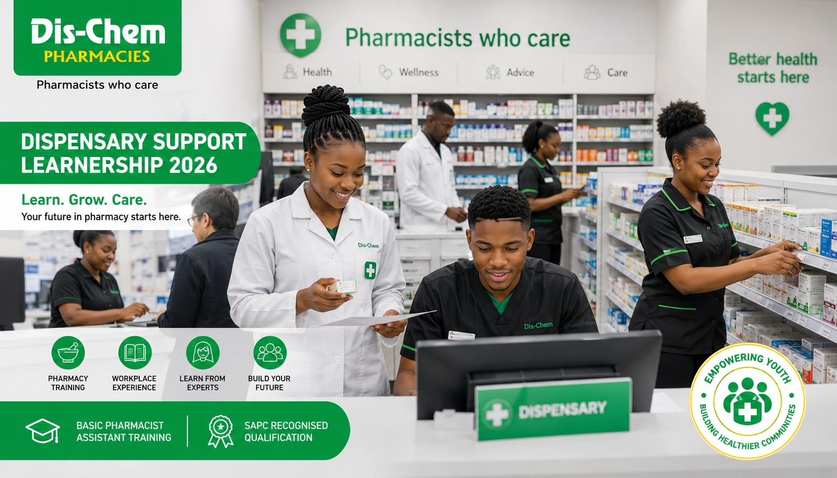 Dis-Chem Dispensary Support Learnerships