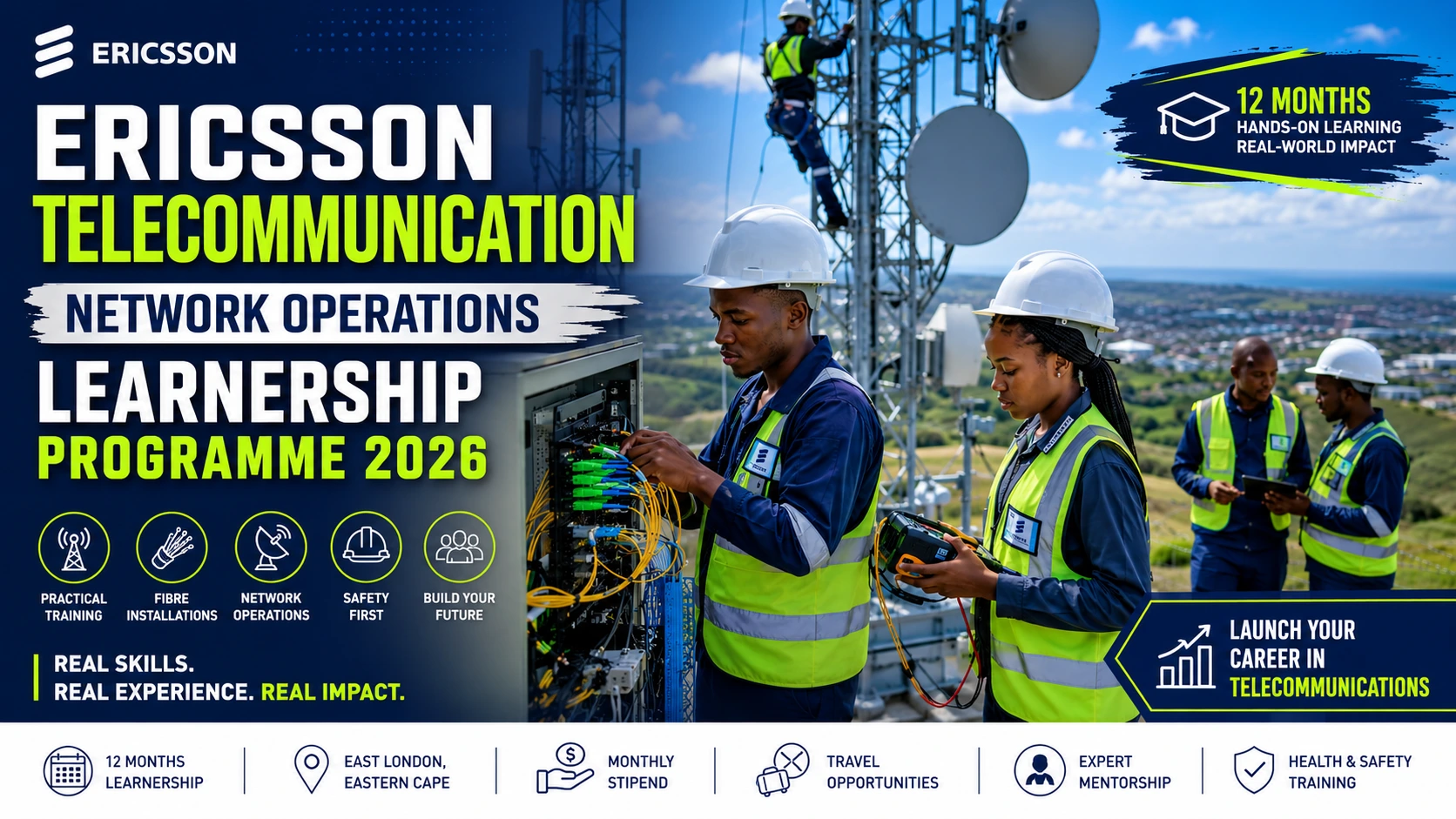 Ericsson Telecommunication Network Operations Learnership 2026