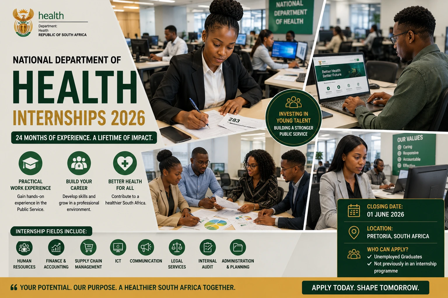 National Department of Health Internships 2026