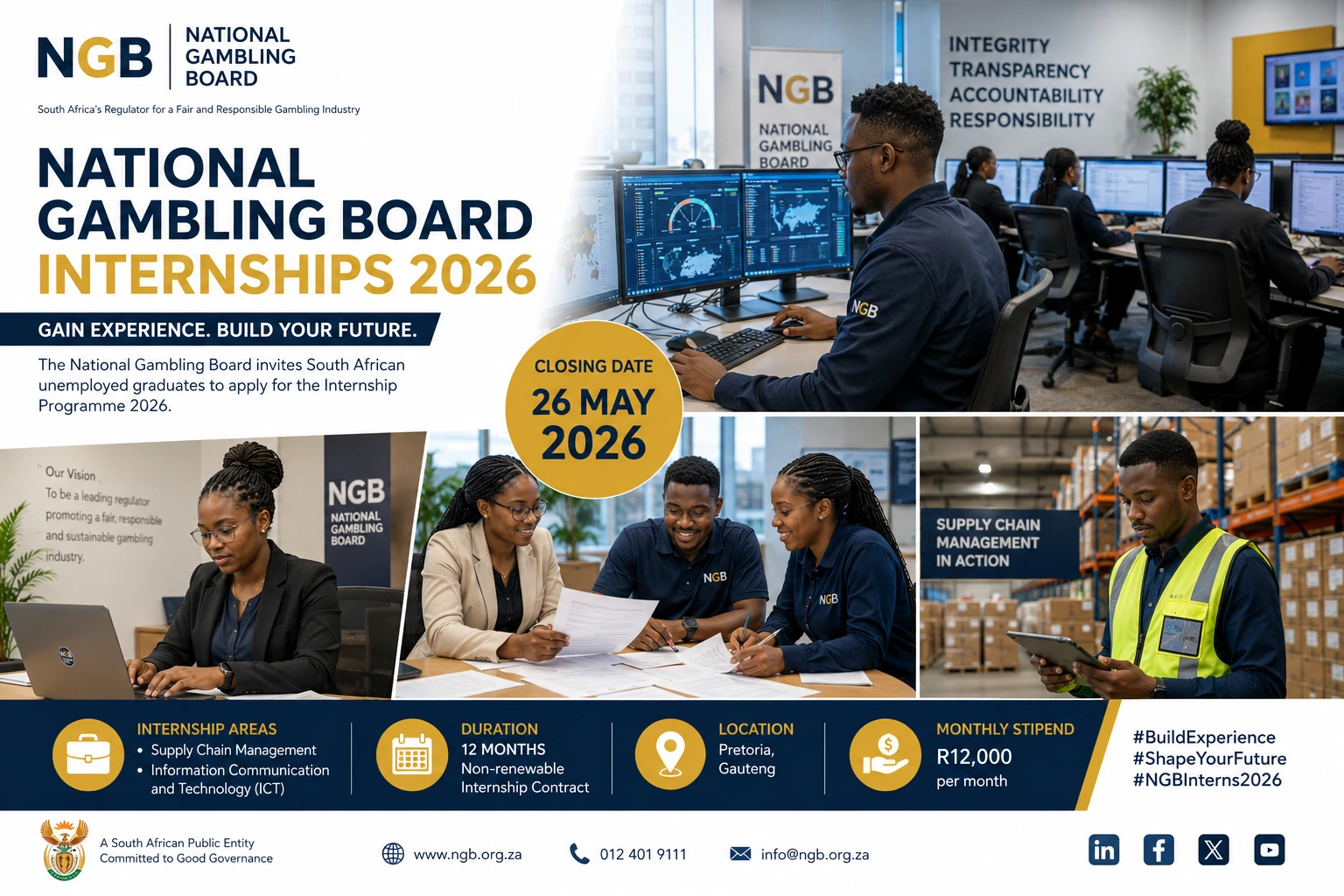 National Gambling Board Internships 2026