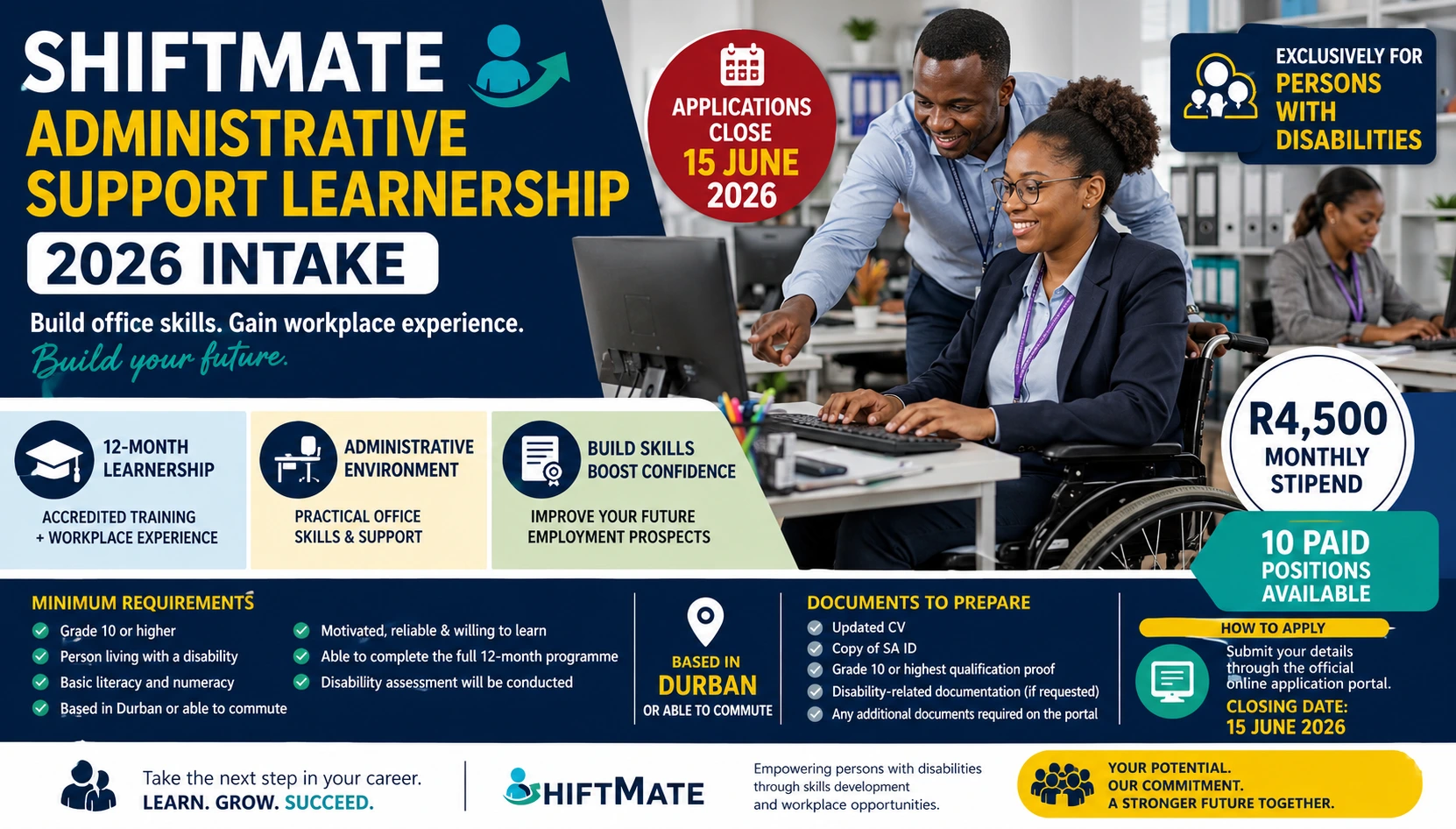 ShiftMate Administrative Support Learnership